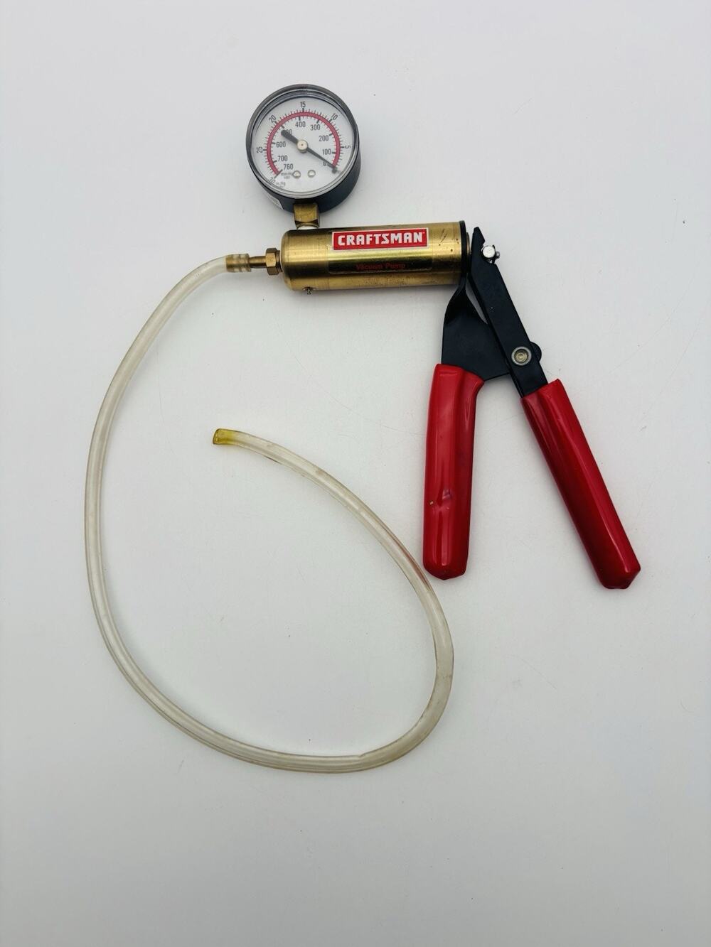 Vintage Craftsman Hand Held Vacuum And Pressure Pump 161-2174 Tested Working.
